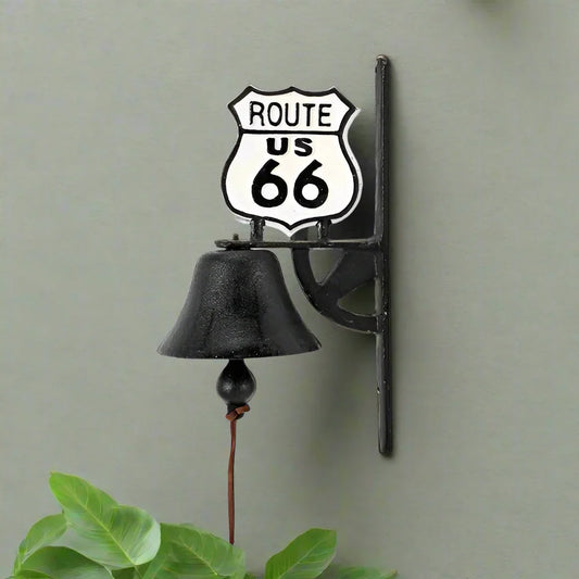 Doorbell Route 66 Vintage Rustic Cast Iron