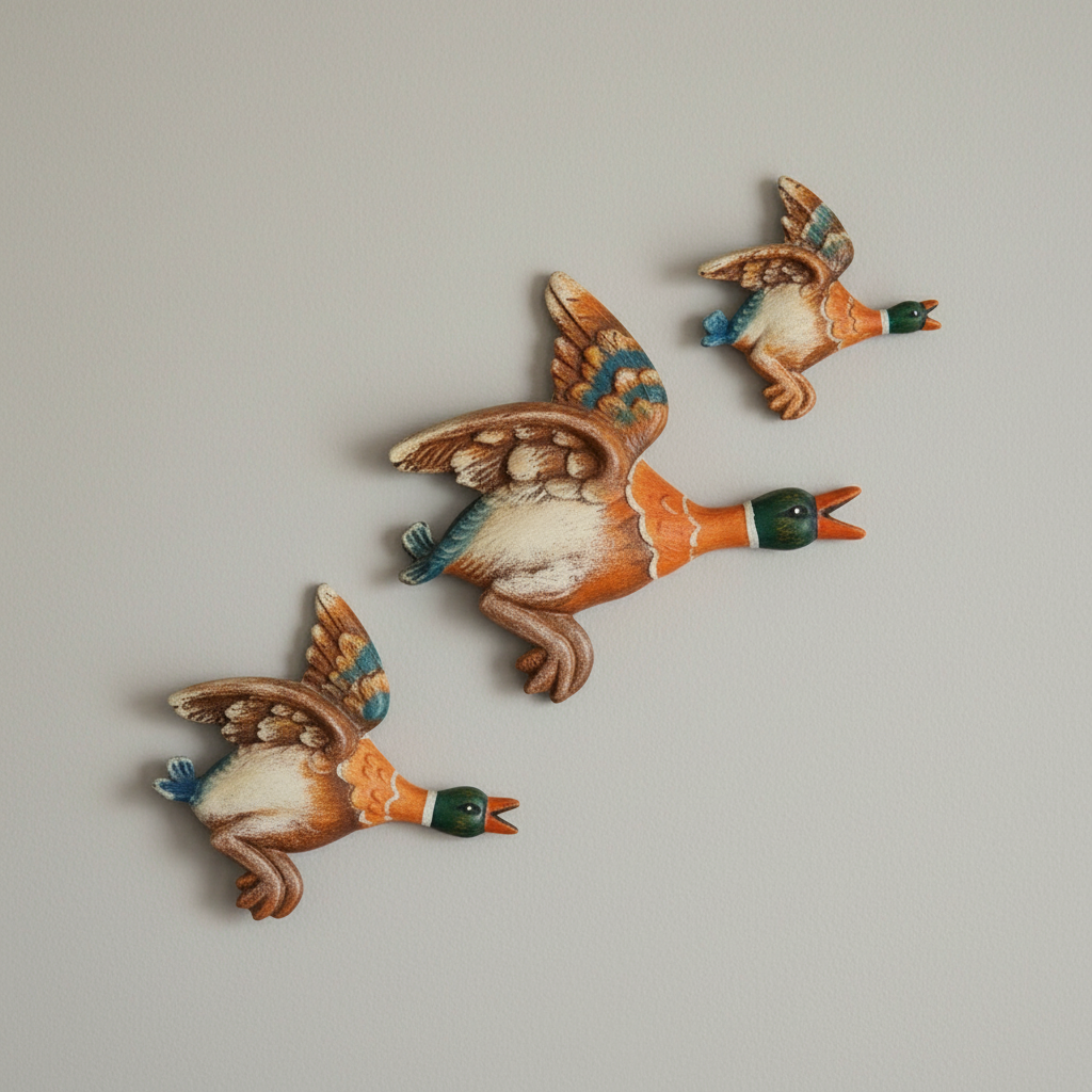 Flying Duck Ducks Vintage Cast Iron