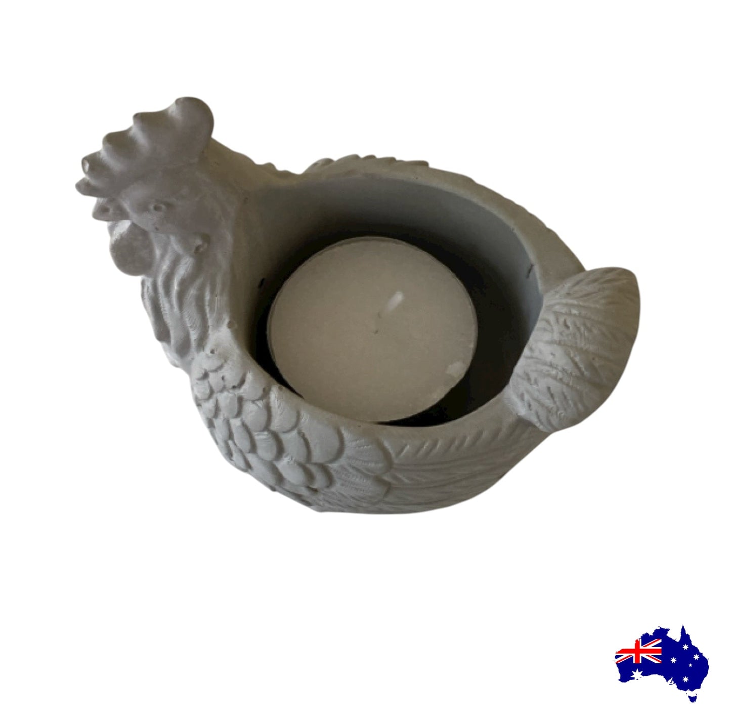 Planter Pot Rooster Chicken Aussie Handmade Concrete