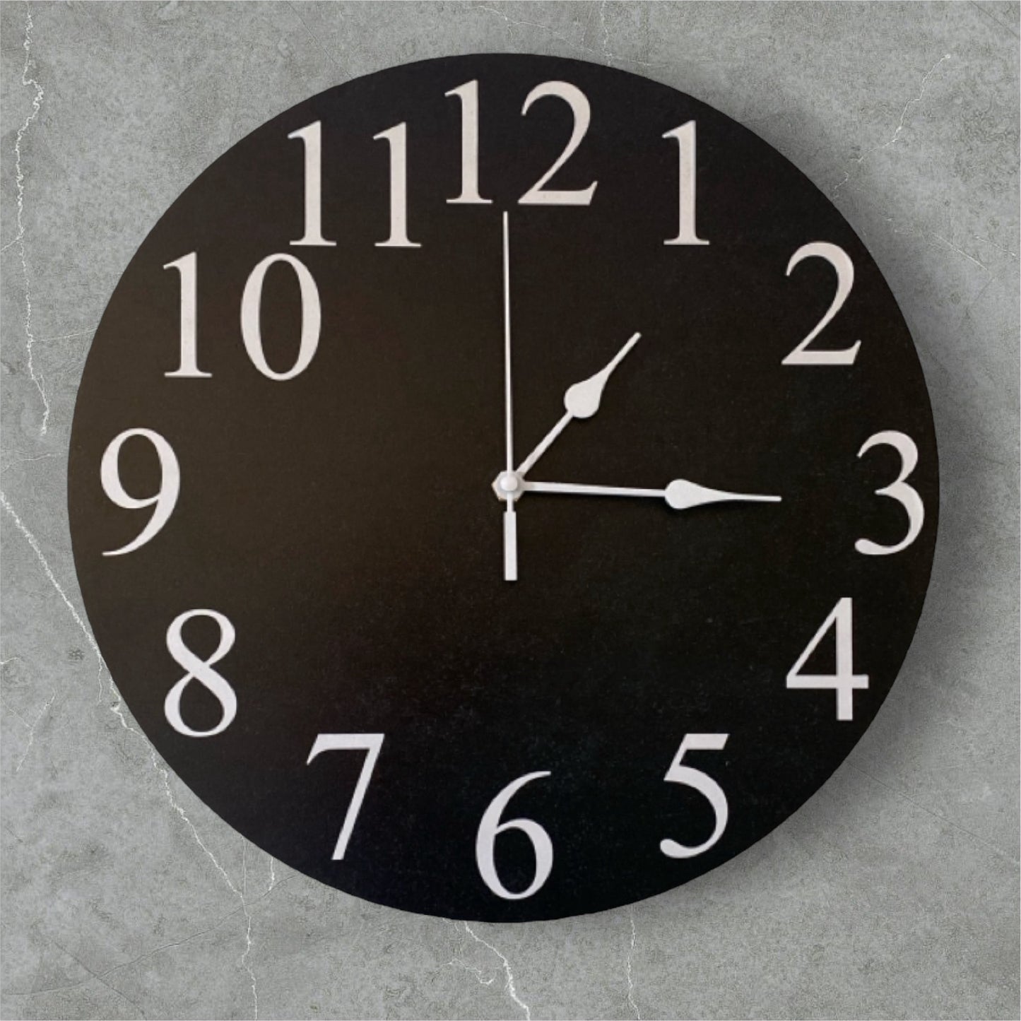 Clock Wall Rustic Black Blackboard Aussie Made - The Renmy Store Homewares & Gifts 