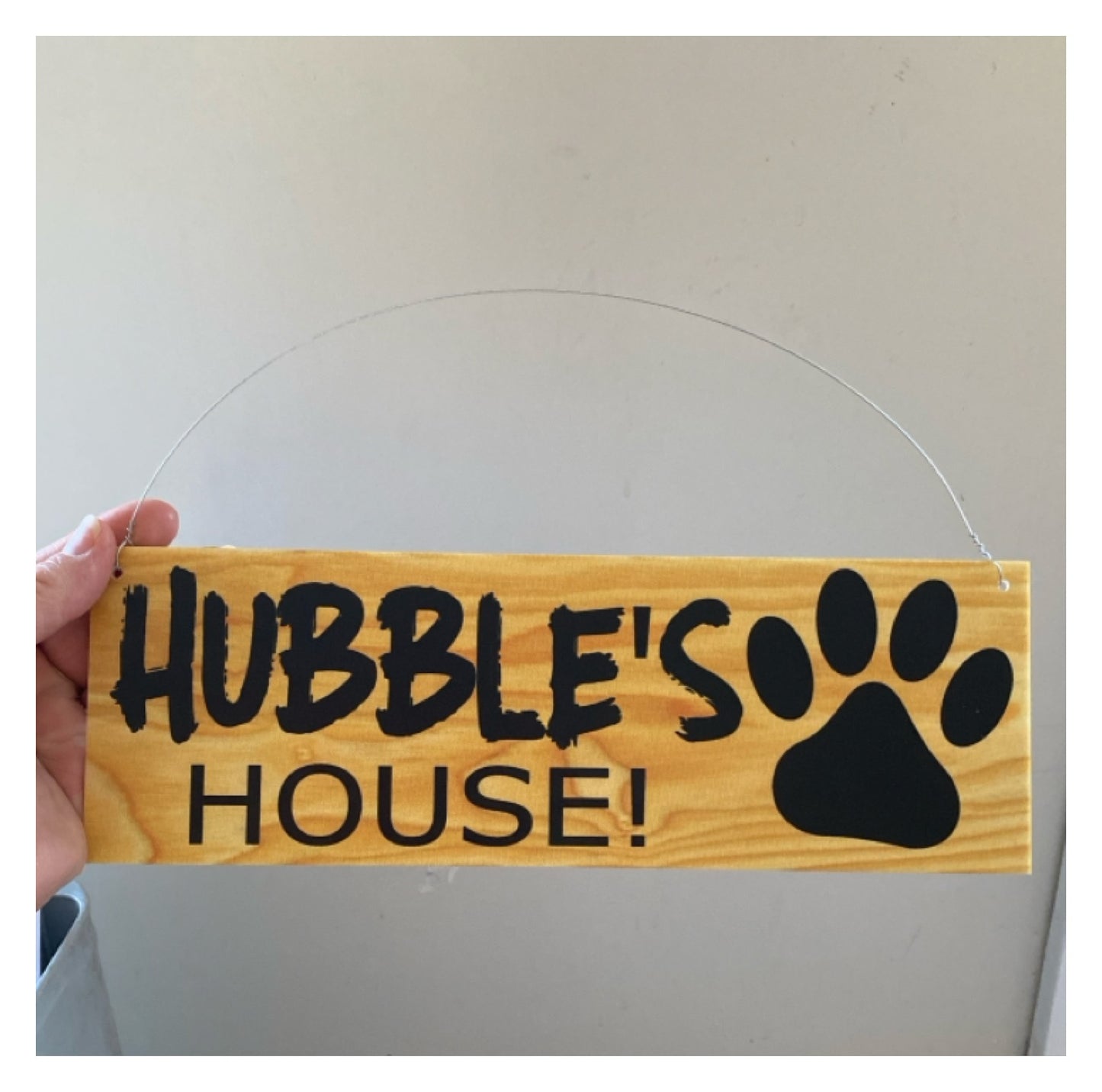 Dog Kennel House Custom Personalised Dark Pets Name Sign - The Renmy Store Homewares & Gifts 