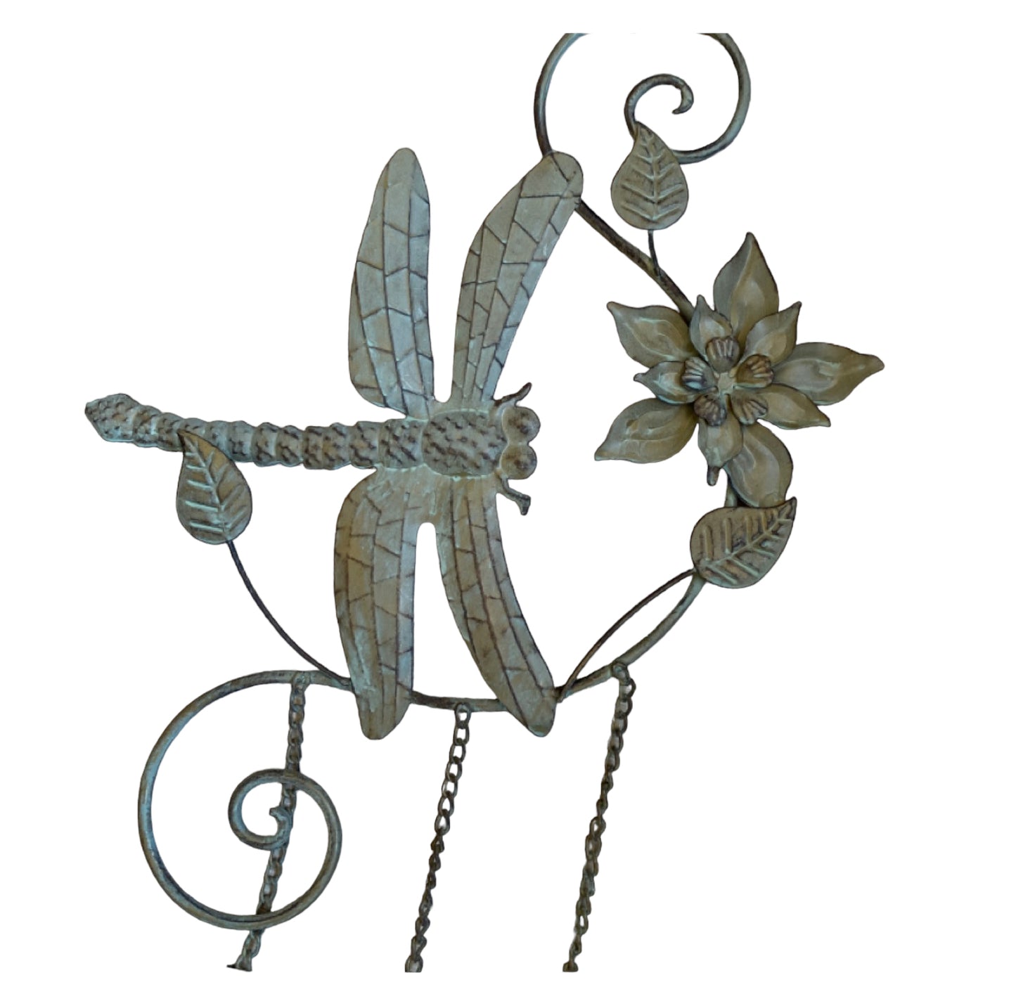 Wind Chime Windchime Dragonfly Antique Garden