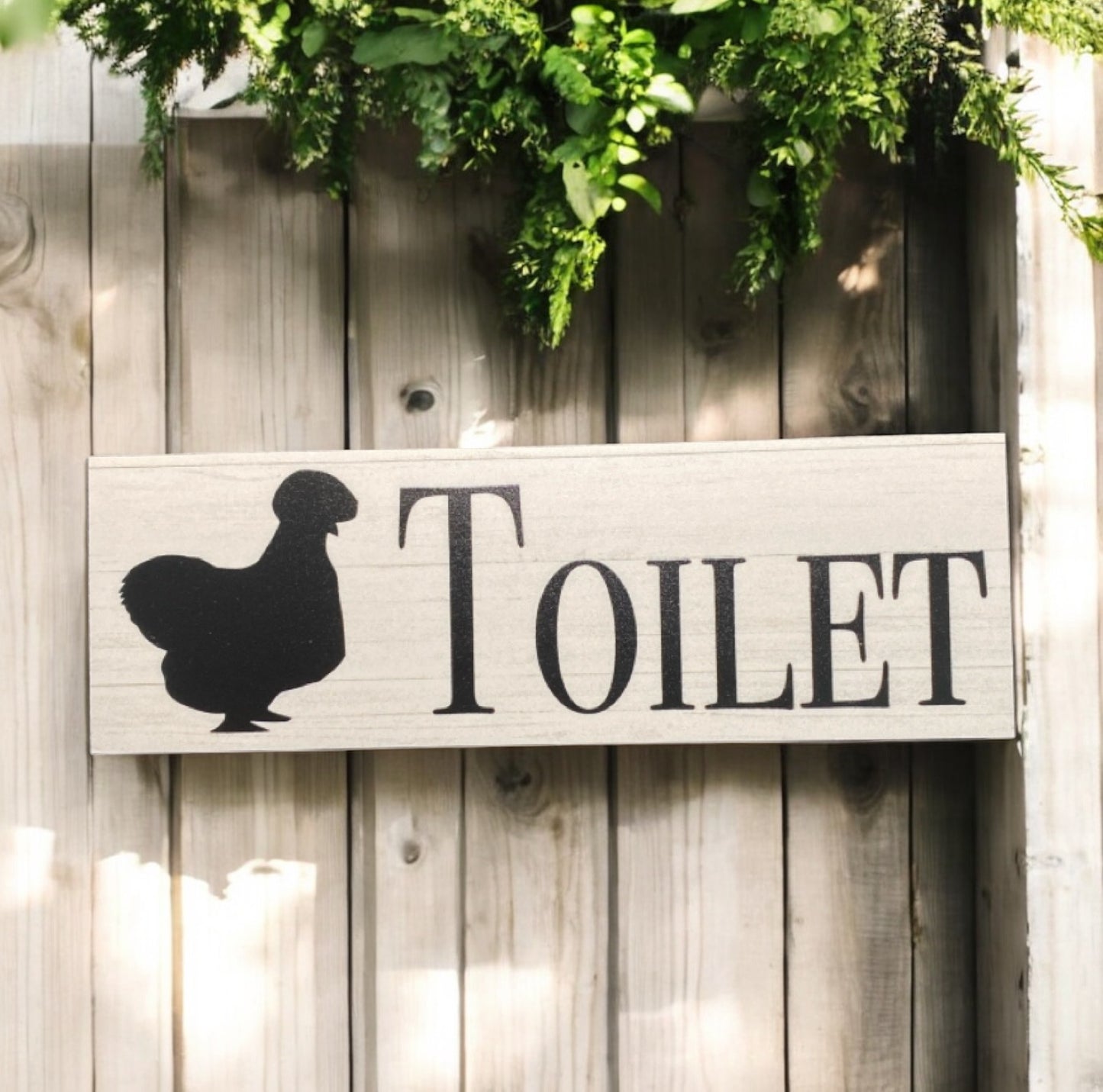 Silkie Chicken Toilet Laundry Bathroom Sign - The Renmy Store Homewares & Gifts 