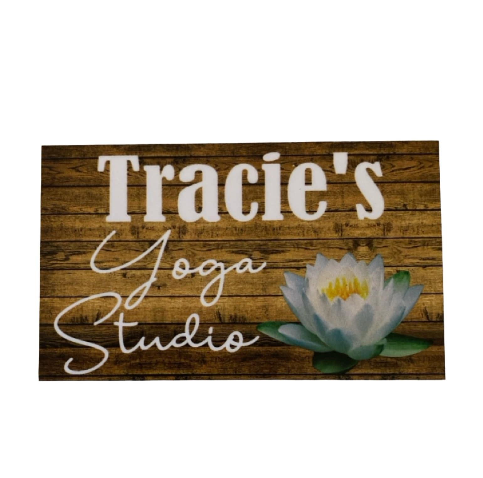 Yoga Studio Custom Personalised Sign - The Renmy Store Homewares & Gifts 