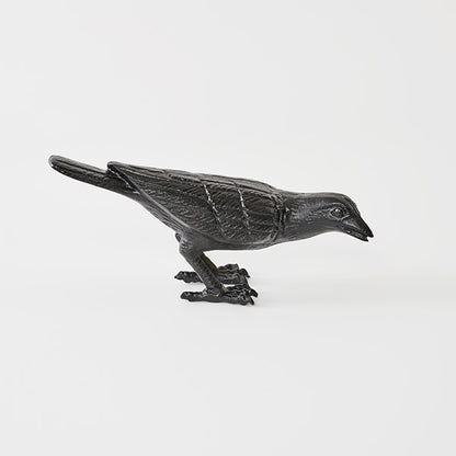 Crow Bird Cast Iron Ornament | Vintage Rustic Farmhouse Decor