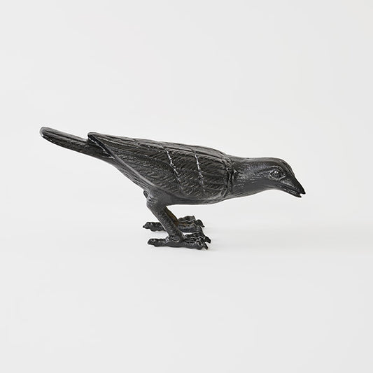 Crow Bird Cast Iron Ornament | Vintage Rustic Farmhouse Decor