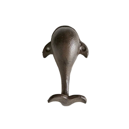 Whale Cast Iron Wall Hook | Coastal Nautical Decor