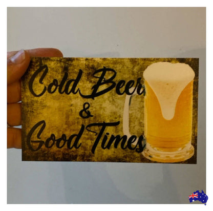 Beer Vintage Bar Custom Personalised Sign - The Renmy Store Homewares & Gifts 