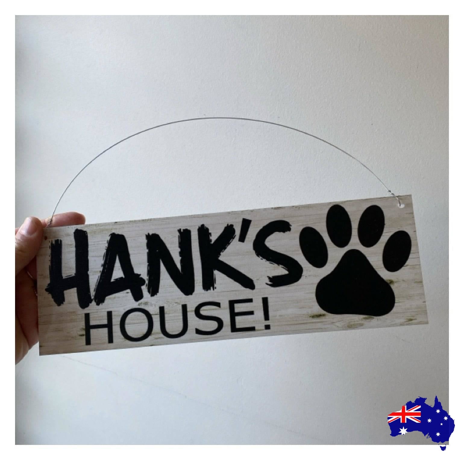 Dog Kennel House Custom Personalised Pets Name Sign - The Renmy Store Homewares & Gifts 