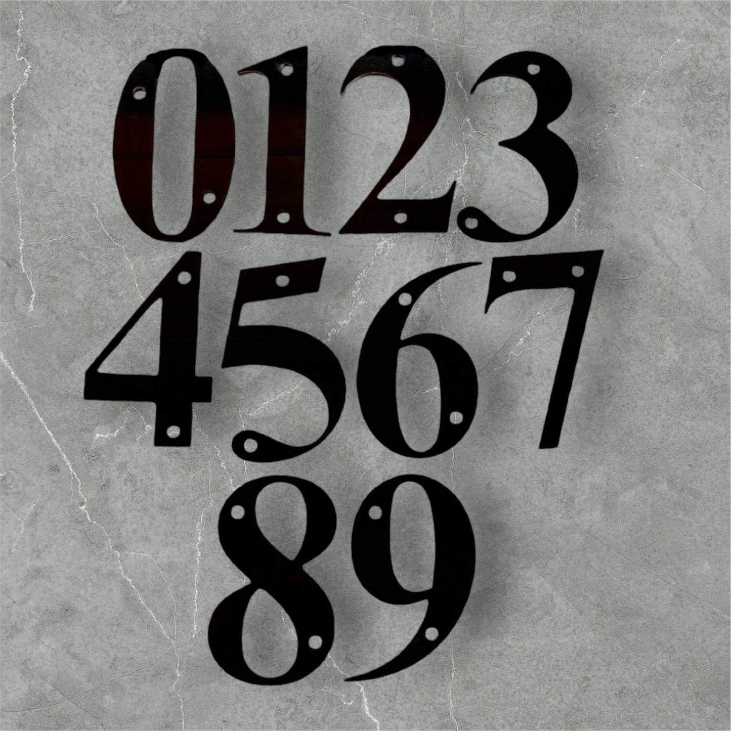 Number House Address Letterbox Street Black or White 10cm - The Renmy Store Homewares & Gifts 