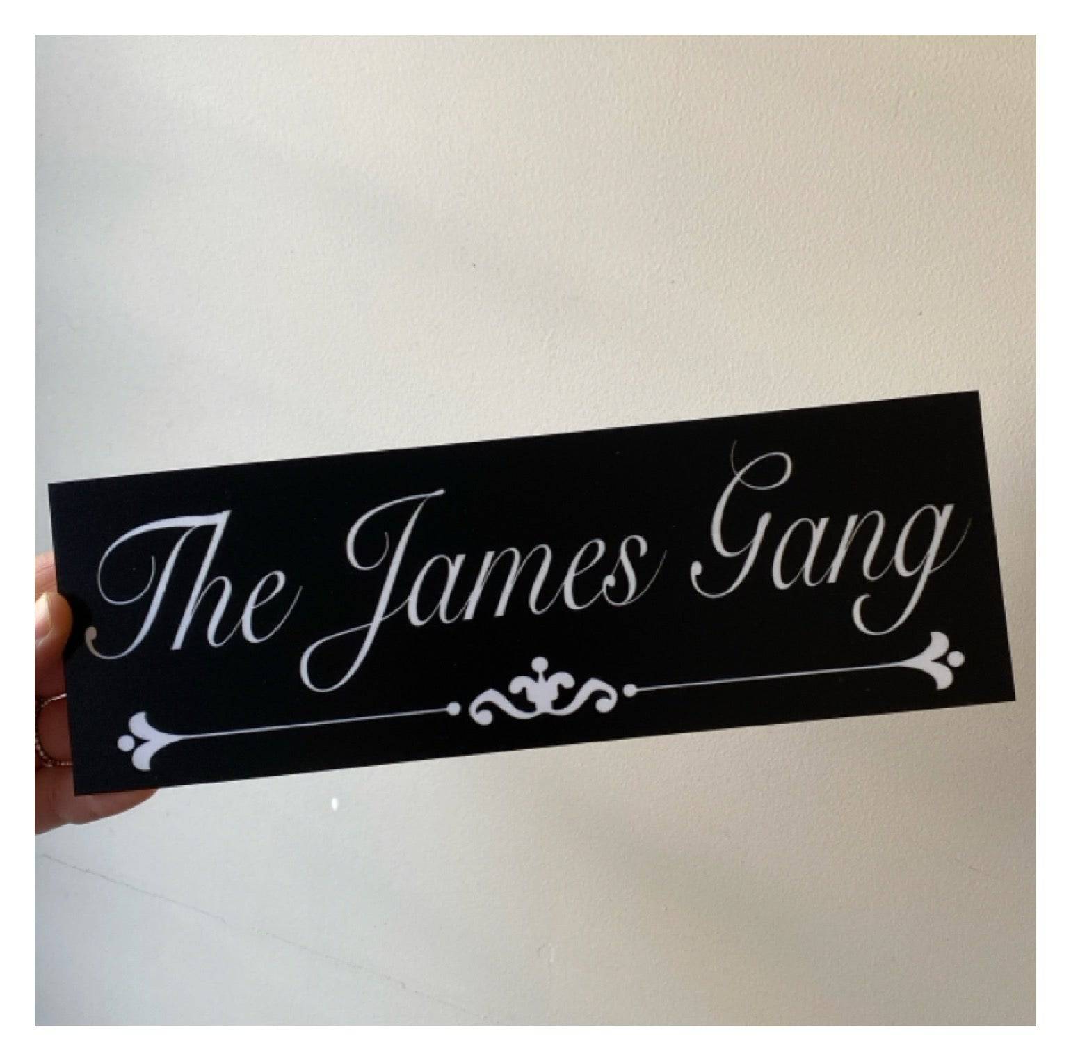 Family Name Custom Personalised Vintage Black Sign - The Renmy Store Homewares & Gifts 