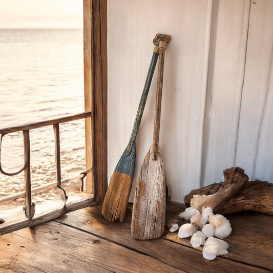 Paddle Boat Rustic Beach House Wood