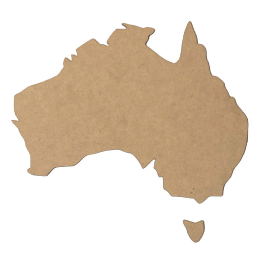 Australia Map Shape Wooden MDF DIY - The Renmy Store Homewares & Gifts 