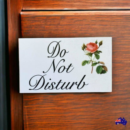 Do Not Disturb Vintage Rose Sign - The Renmy Store Homewares & Gifts 