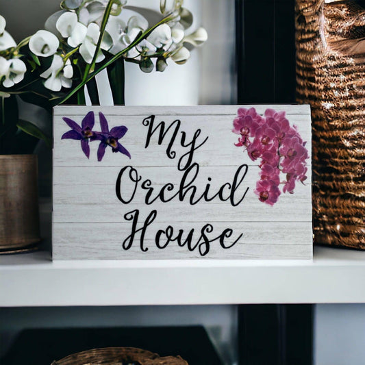 Orchid House Custom Personalised Sign - The Renmy Store Homewares & Gifts 