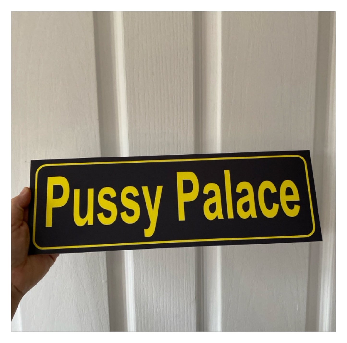 Street Blue Yellow Custom Personalised Sign