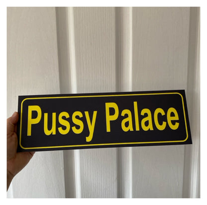 Street Blue Yellow Custom Personalised Sign