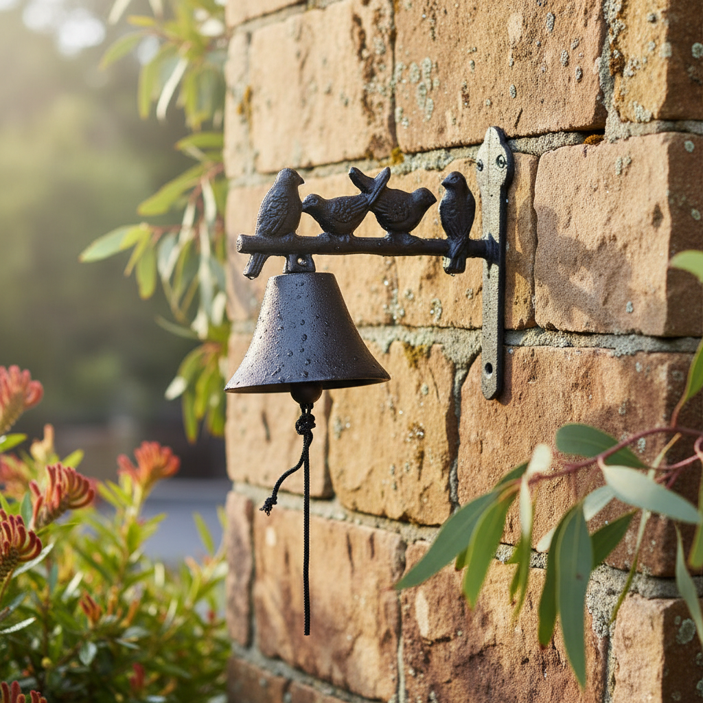 Doorbell Bell Bird Four Vintage Style Cast Iron