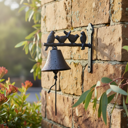 Doorbell Bell Bird Four Vintage Style Cast Iron