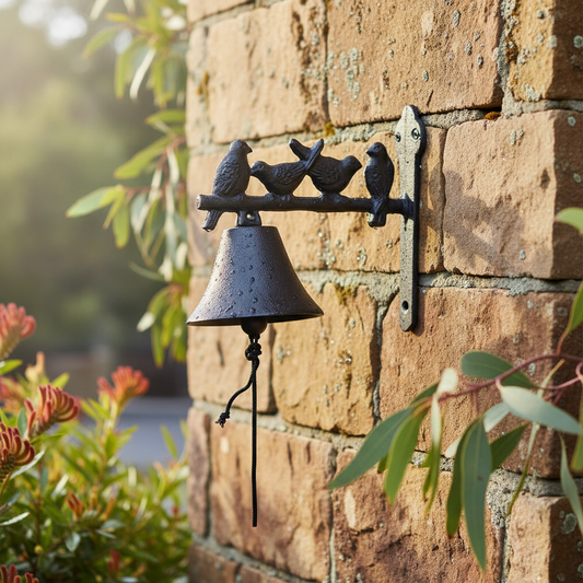 Doorbell Bell Bird Four Vintage Style Cast Iron