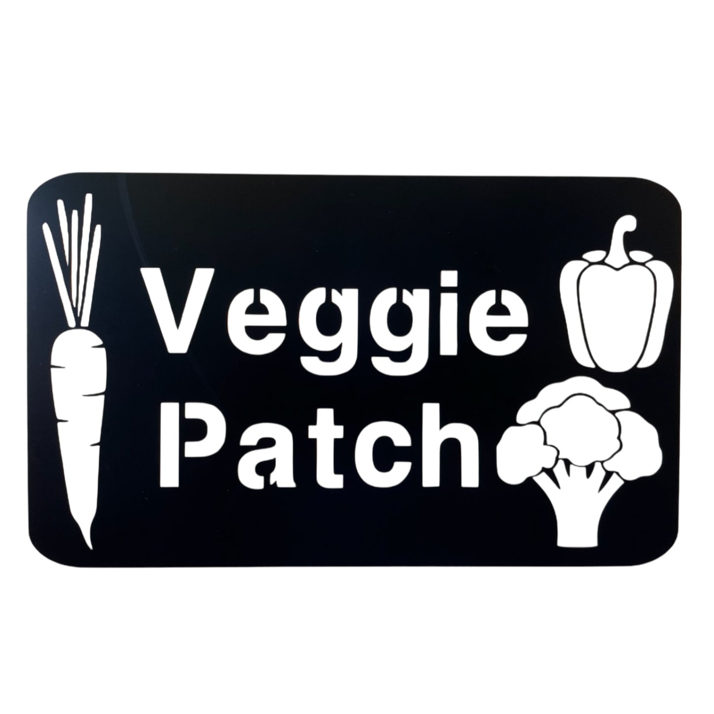 Custom Veggie Patch Personalised Sign - Rusty Metal - Aussie Made