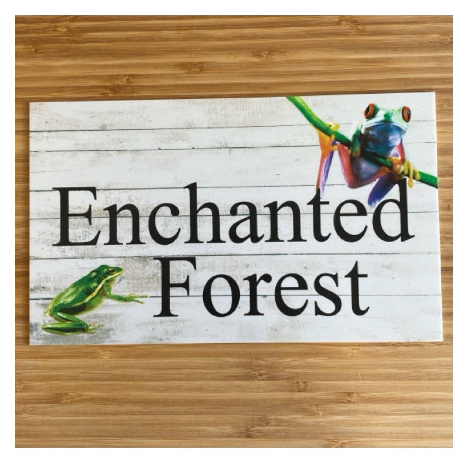 Frog Garden Custom Personalised Sign - The Renmy Store Homewares & Gifts 