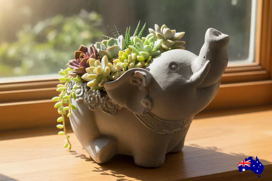 Planter Pot Elephant Aussie Handmade Concrete