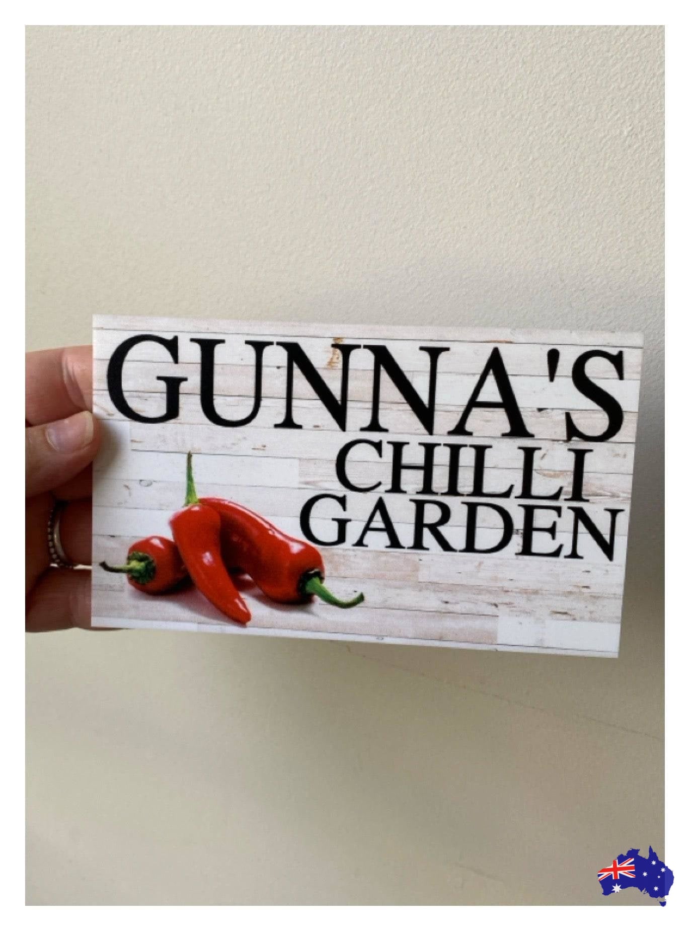 Chilli Garden Custom Custom Personalised Sign - The Renmy Store Homewares & Gifts 