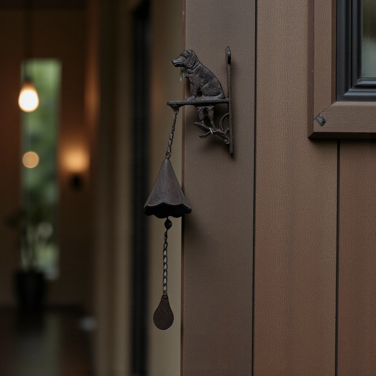 Doorbell Door Bell Dog Rustic Cast Iron