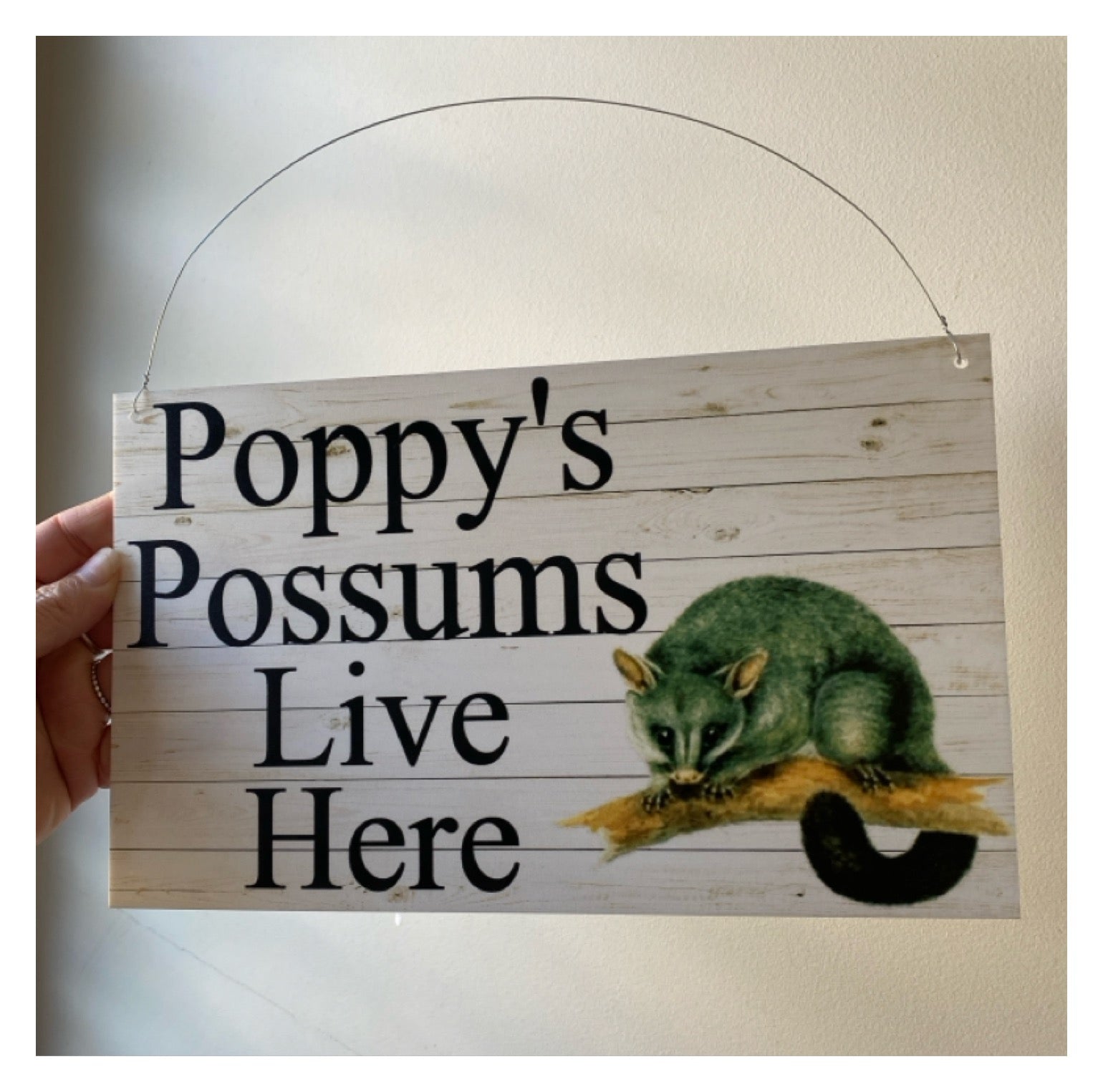 Possum Custom Personalised Sign - The Renmy Store Homewares & Gifts 