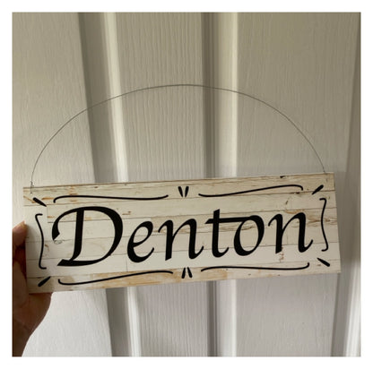 Cottage Custom Personalised Rustic Chic Sign