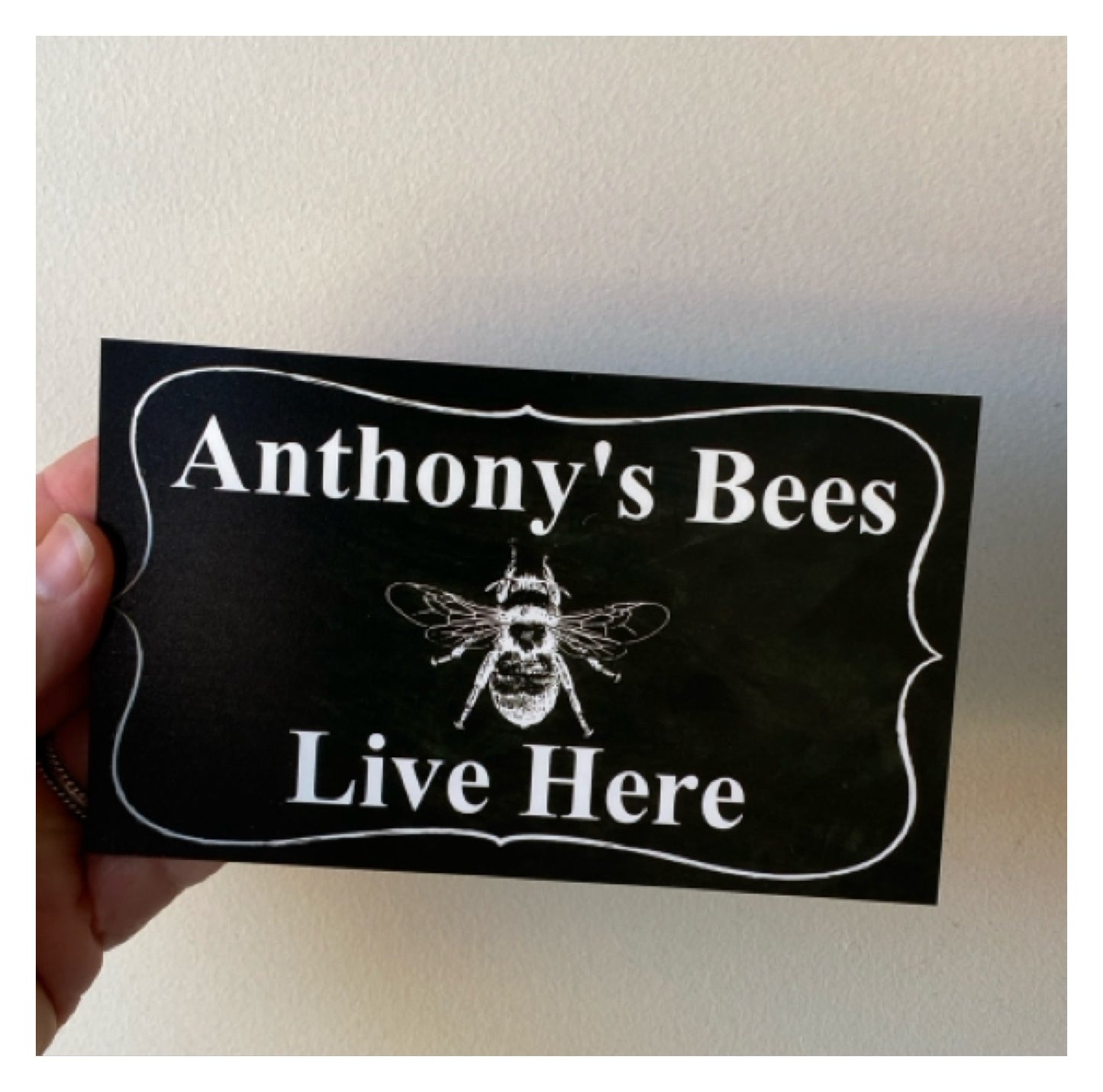 Bee Hive Personalised Custom Garden Sign