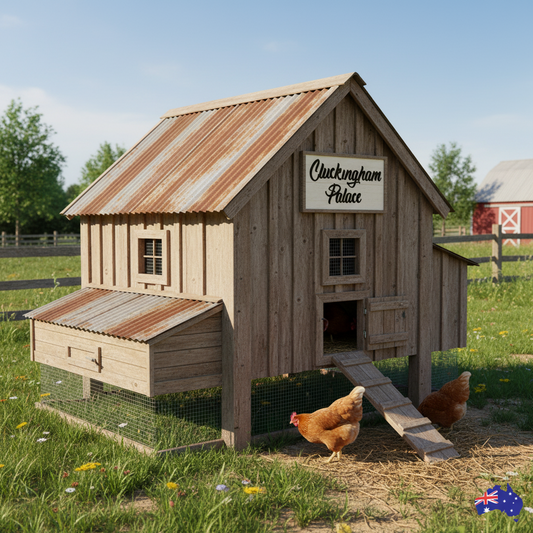 Cluckingham Palace Chicken Coop Sign - Acrylic Farmhouse Decor - Australian Made