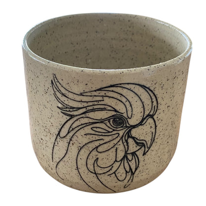 Mug Cup Cockatoo Bird Pottery Ceramic Aussie Made