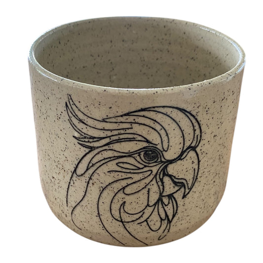 Mug Cup Cockatoo Bird Pottery Ceramic Aussie Made