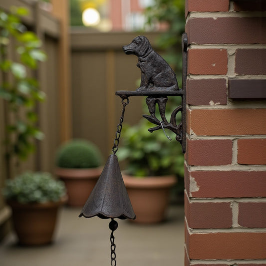 Doorbell Door Bell Dog Rustic Cast Iron