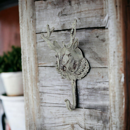 Deer Stag Hook Rustic Antique - The Renmy Store Homewares & Gifts 