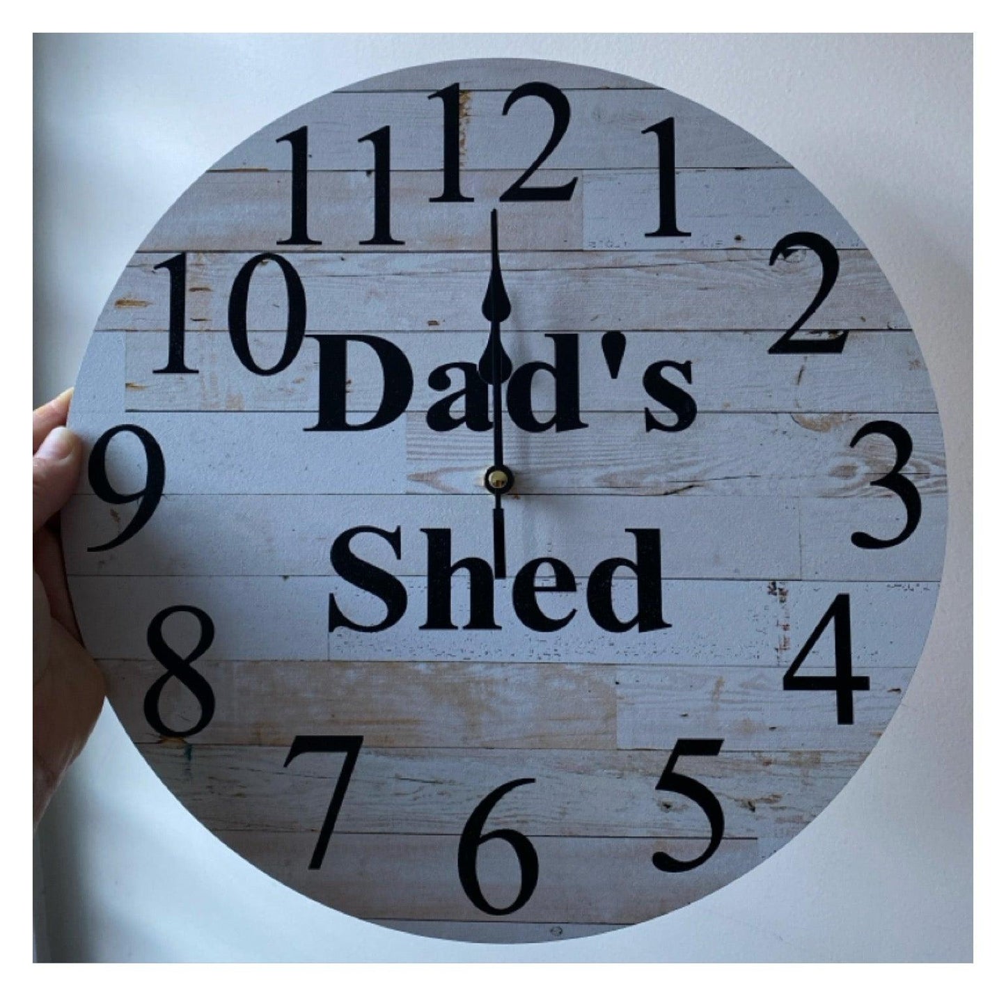 Clock Wall Wooden Custom Personalised Aussie Made - The Renmy Store Homewares & Gifts 