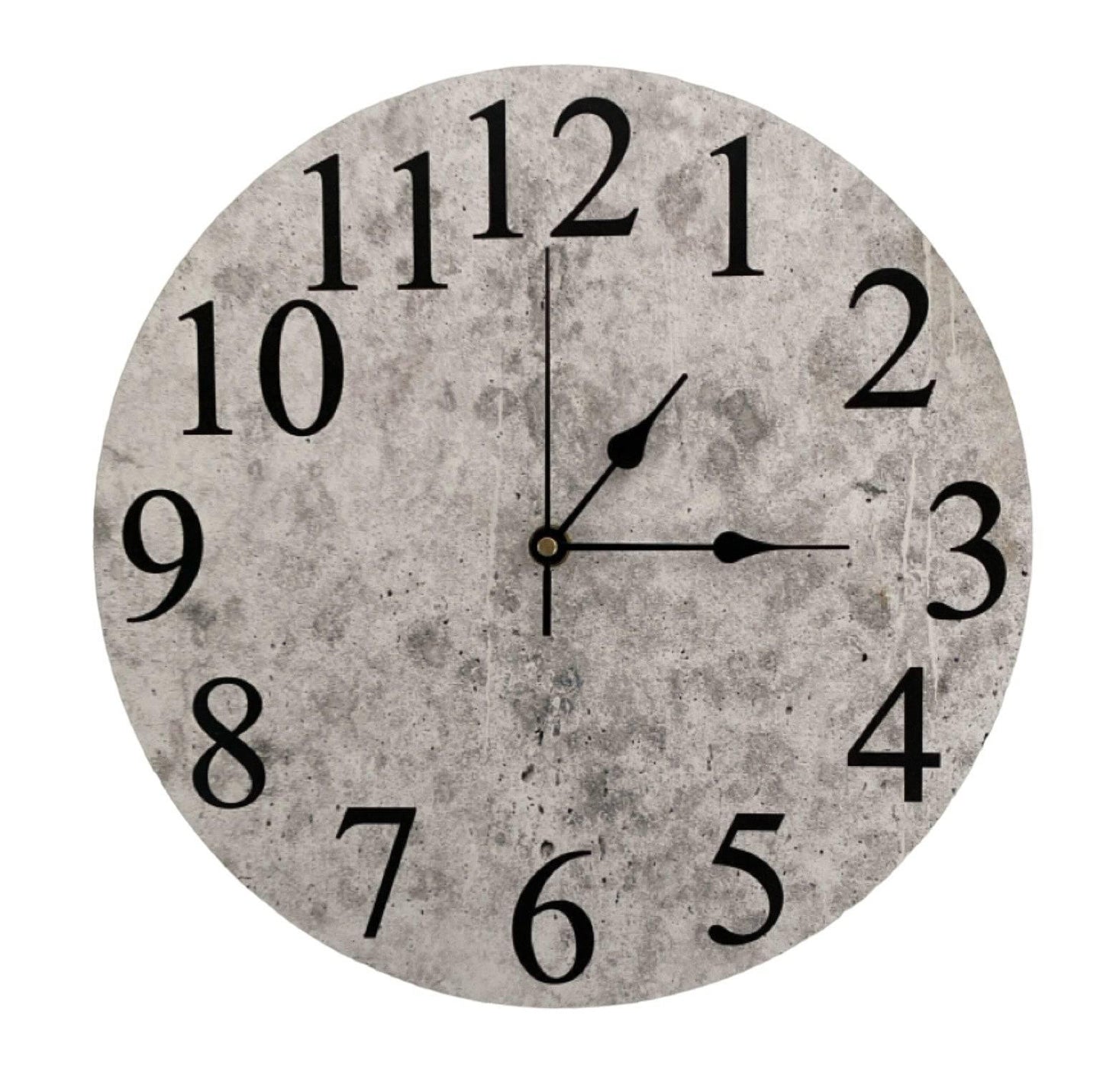 Clock Wall Rustic Concrete Aussie Made - The Renmy Store Homewares & Gifts 