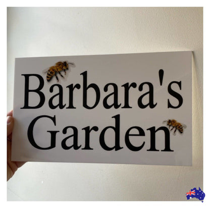 Bee Garden Custom Wording Sign - The Renmy Store Homewares & Gifts 