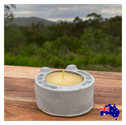Pure Beeswax horseshoe Horse Candle Aussie Handmade