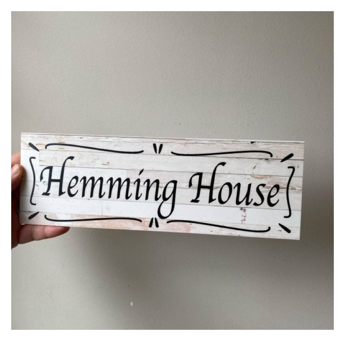 Suite Custom Personalised French White Sign - The Renmy Store Homewares & Gifts 