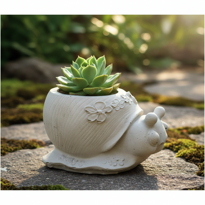 Snail Planter Pot | Handmade Concrete Succulent Planter | Aussie Made
