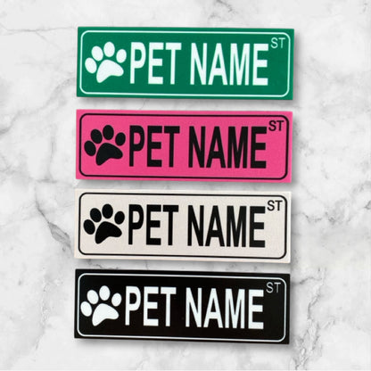 Pet Dog Cat Street Custom Personalised Sign