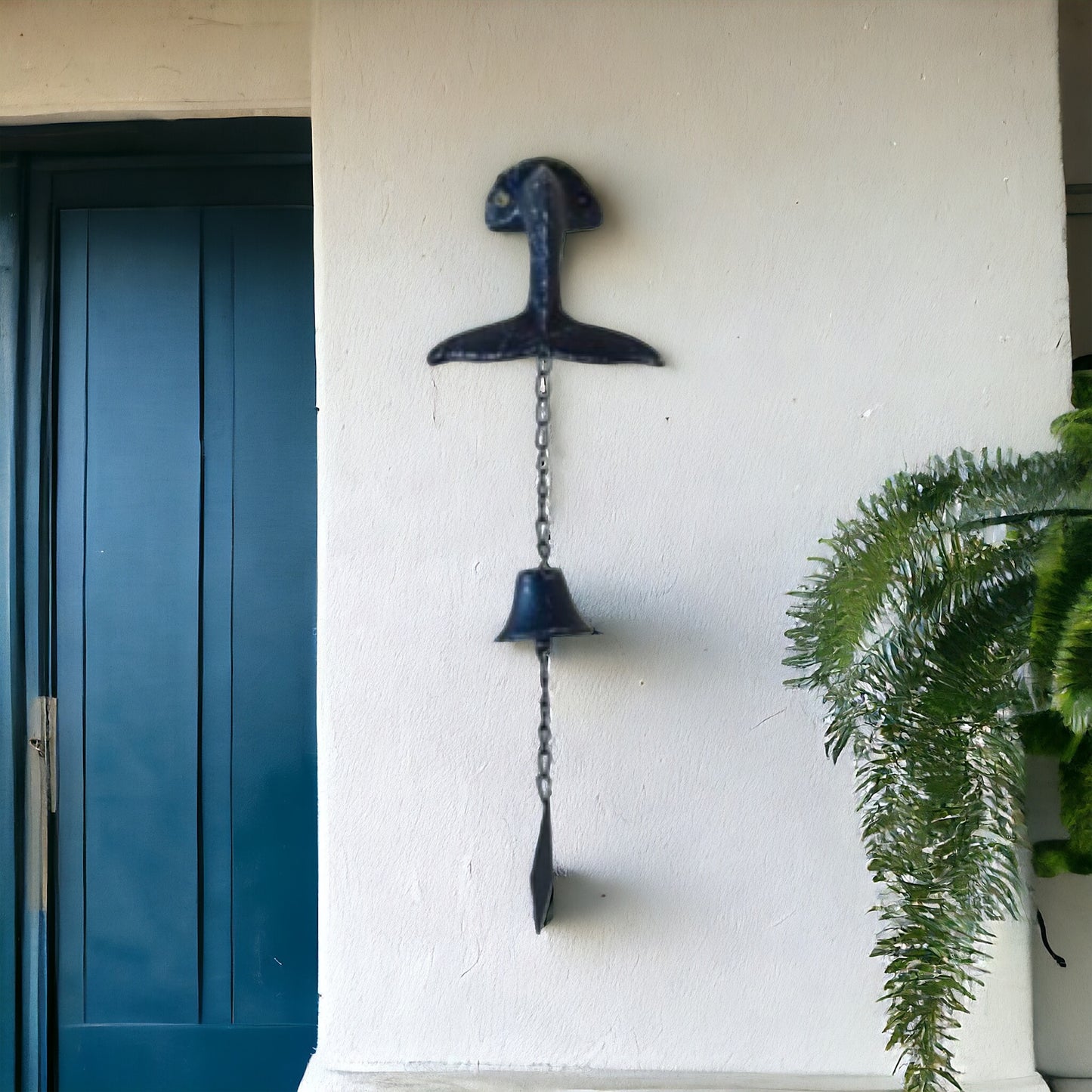 Whale Door Bell Cast Iron