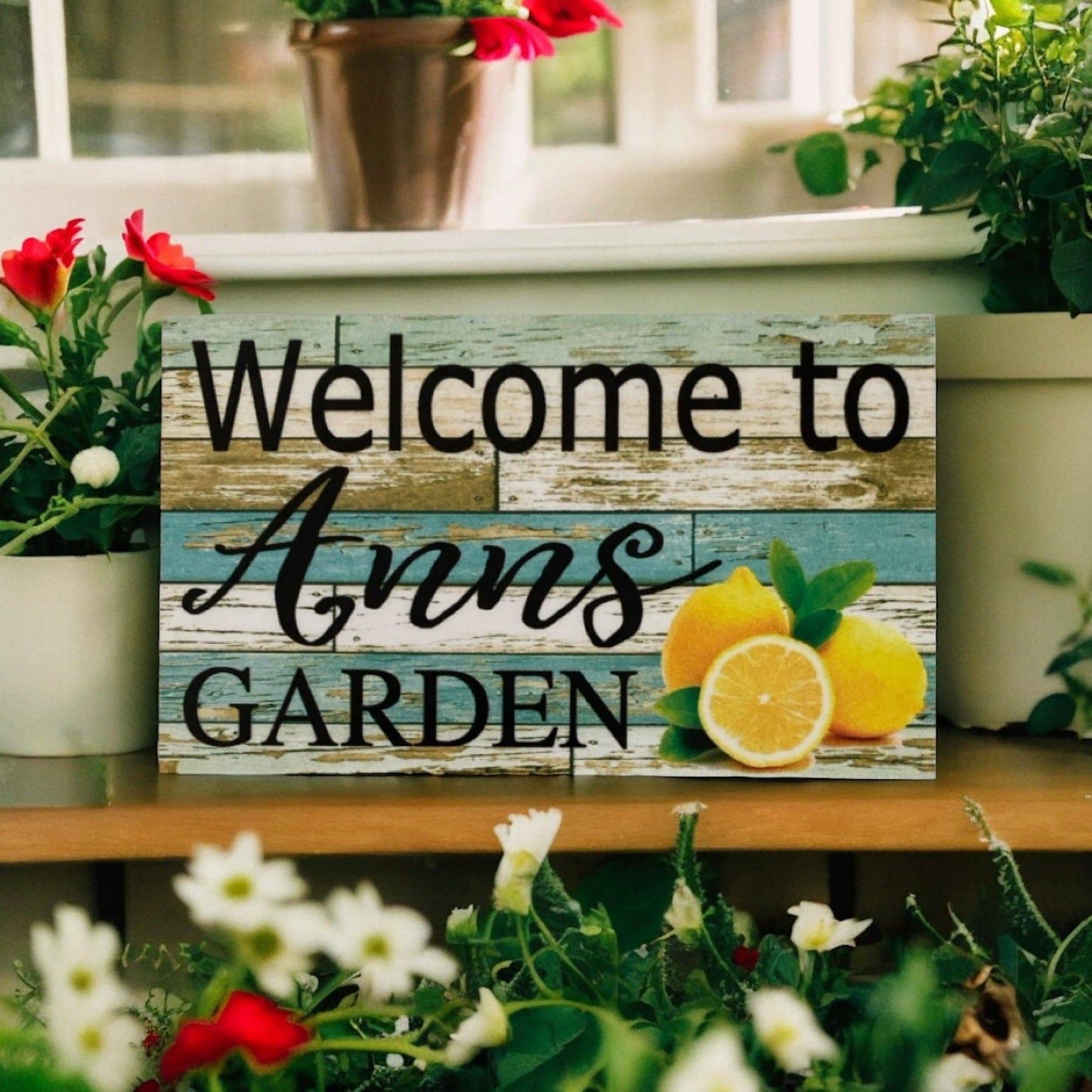 Garden Lemon Gloves Personalised Sign Gardener Gift Set - The Renmy Store Homewares & Gifts 