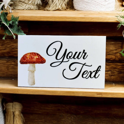 Mushroom Garden Custom Personalised Sign - The Renmy Store Homewares & Gifts 