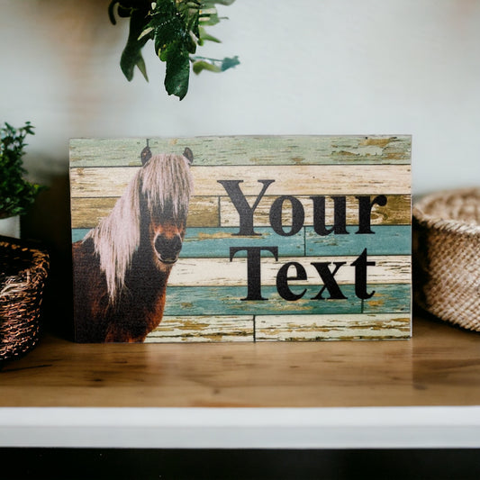 Horse Pony Country Custom Personalised Sign - The Renmy Store Homewares & Gifts 