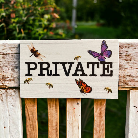 Private Garden Gate Sign - The Renmy Store Homewares & Gifts 