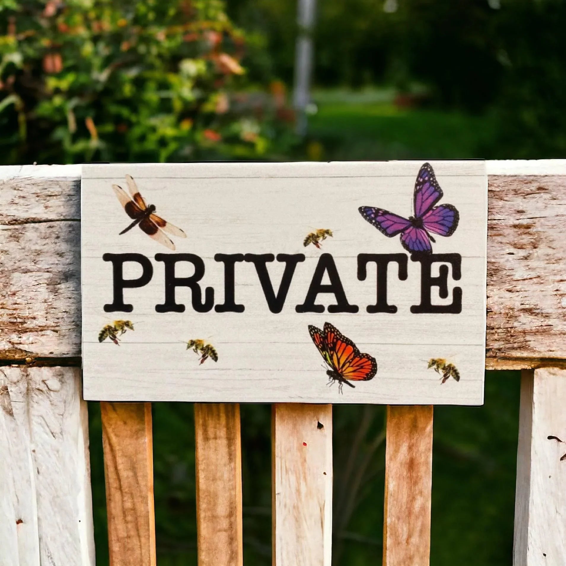 Private Garden Gate Sign | The Renmy Store Homewares & Gifts